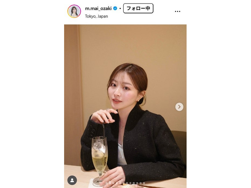 尾崎真衣Instagramより