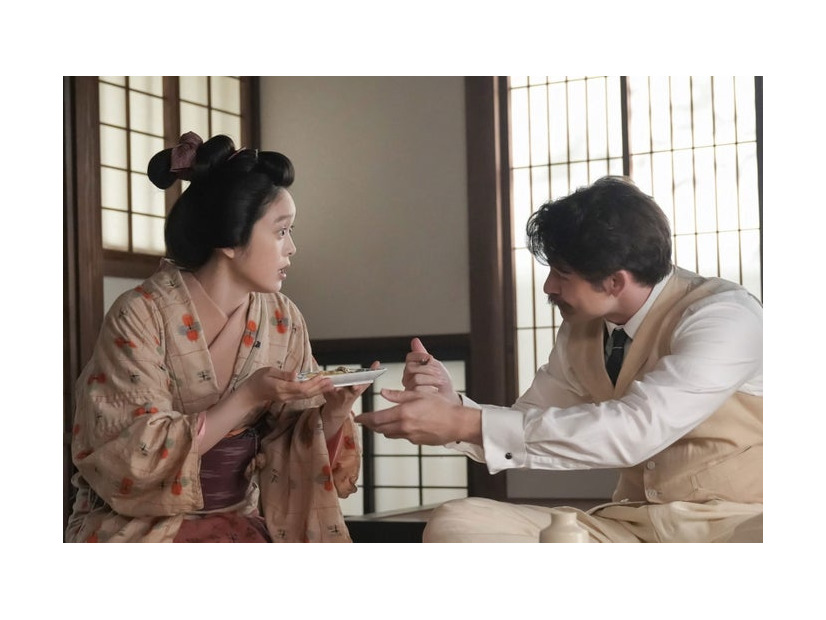 高石あかり、トミー・バストウ「ばけばけ」第36話（C）NHK