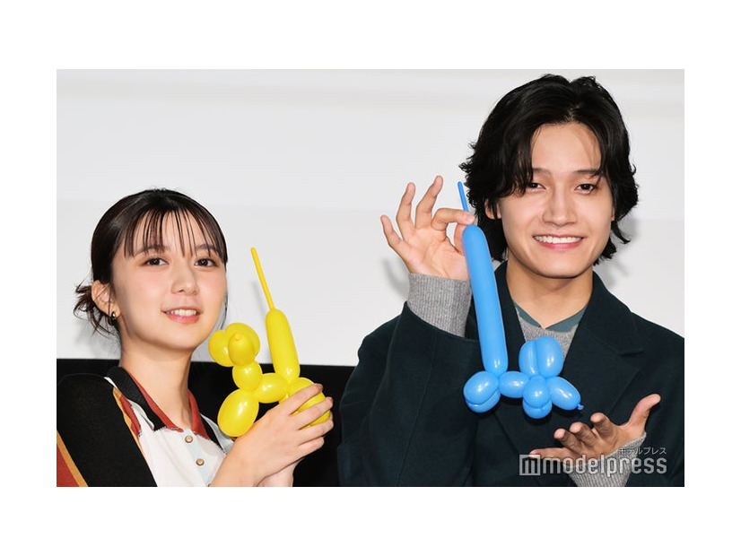 映画「トリツカレ男」公開記念舞台挨拶に出席した上白石萌歌、佐野晶哉（C）モデルプレス