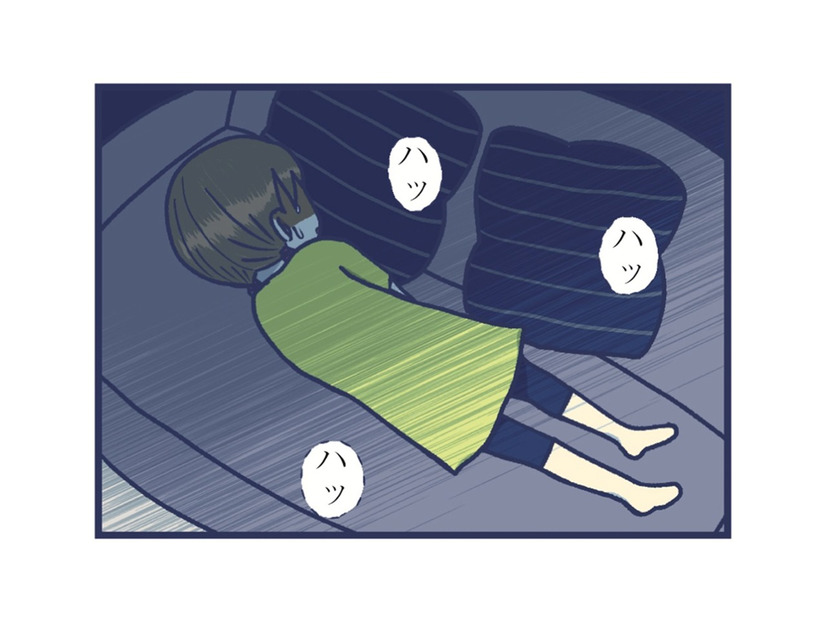 足の付け根を触り、荒い息の娘。ついに現場を見てしまった私はゾッとして【やめられない娘と見守れない私 #６】