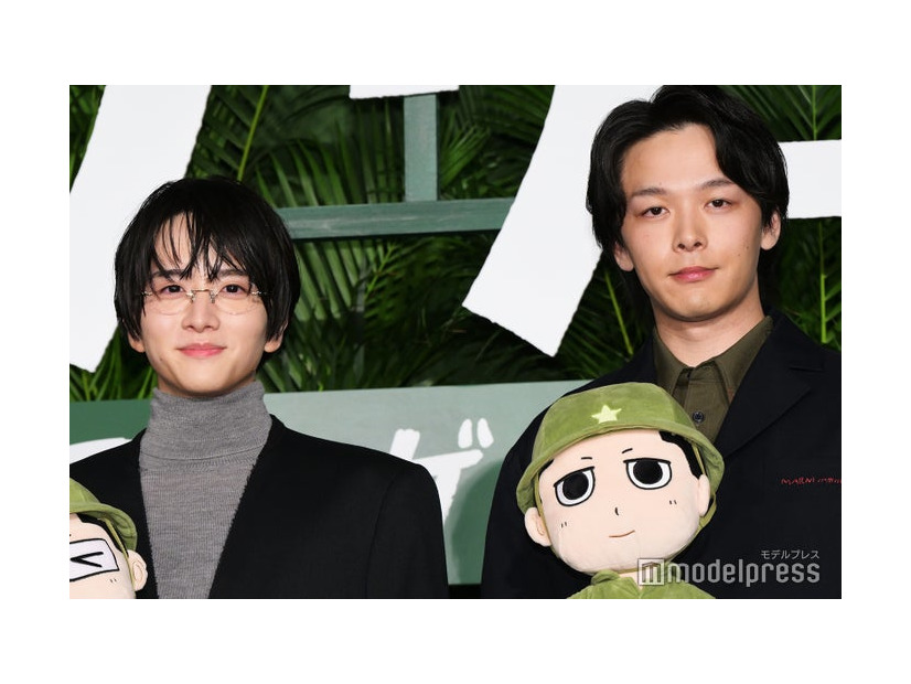 「ペリリュー −楽園のゲルニカ−」東京プレミアに出席した板垣李光人、中村倫也（C）モデルプレス
