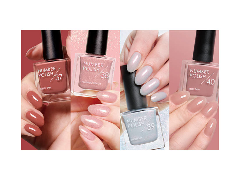 NUMBER POLISH、2025年WINTER うるうるとした血色感 優しく華やかなウィンターカラー登場