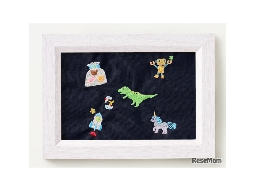 カラーモチーフ刺繍