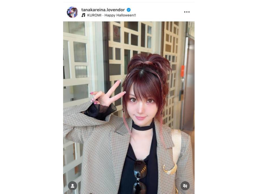 田中れいな、ステージ映えするピンクヘアSHOTに反響「何でも似合う」「クールで可愛い」