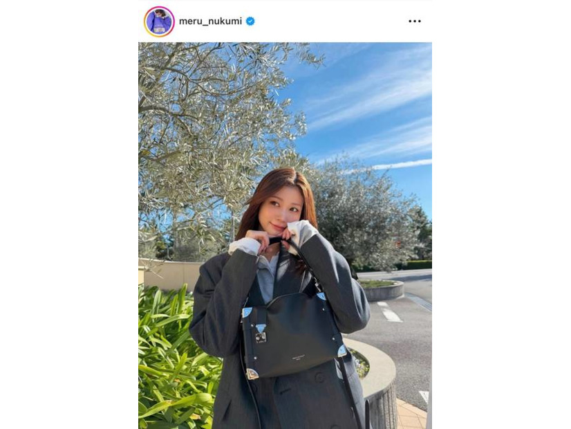 めるる、大人っぽいジャケット×パンツスタイルSHOTに反響「着こなし方がさすが」「めちゃ似合ってる」