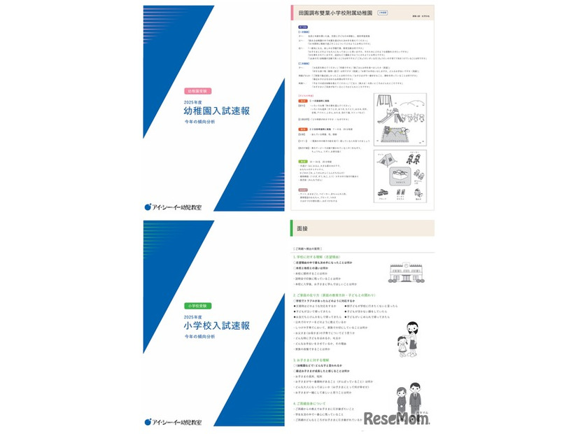 入試速報冊子（前年度イメージ）