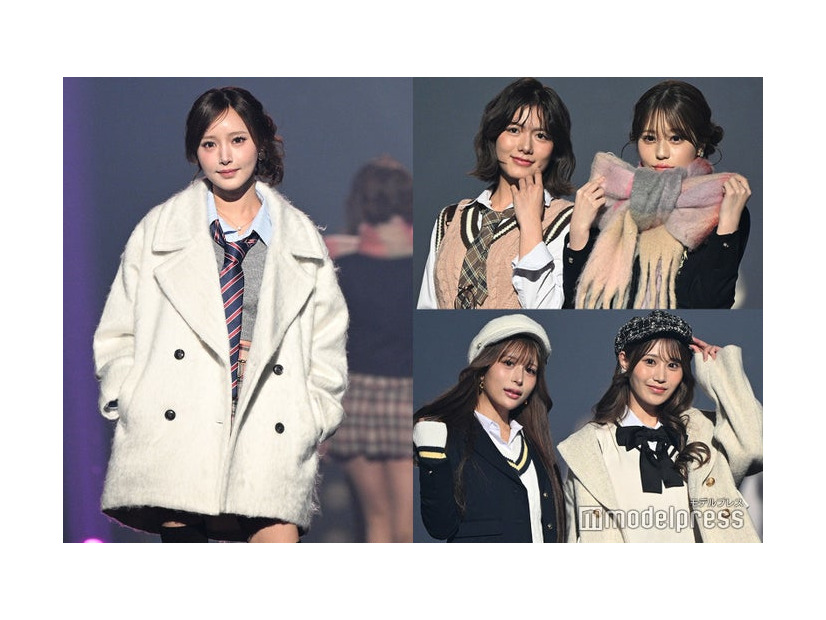 （左上から時計回りに）きほ、ななみ、みお、まいか、りん（C）モデルプレス