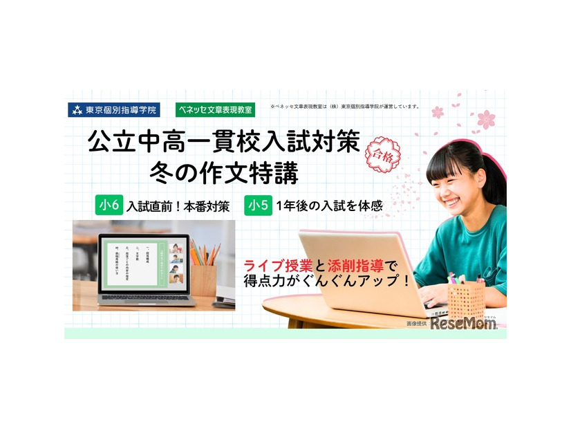 公立中高一貫校入試対策・冬の作文特講