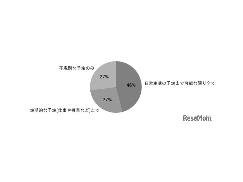 予定を記入して管理するスタイル