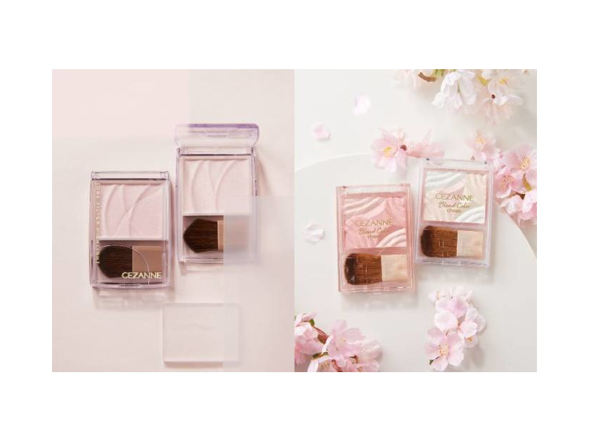 セザンヌ、明るさと透明感を仕込む新色ハイライト＆グラデチークが登場