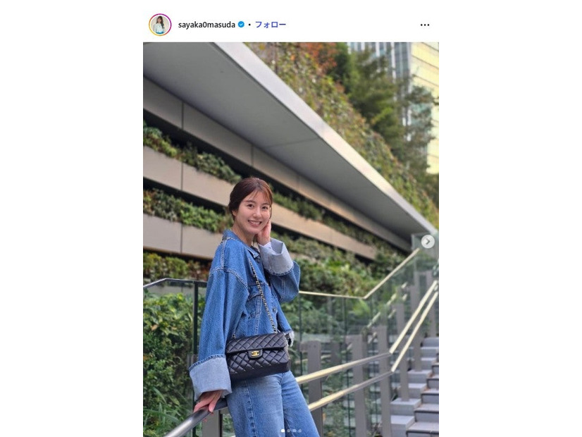 桝田沙也香アナウンサーInstagramより