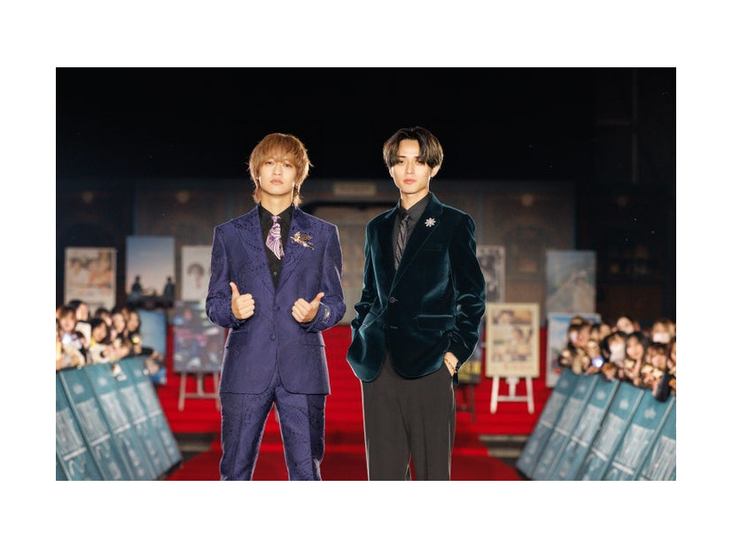 レッドカーペットに登場したKing ＆ Prince／高橋海人、永瀬廉（提供写真）