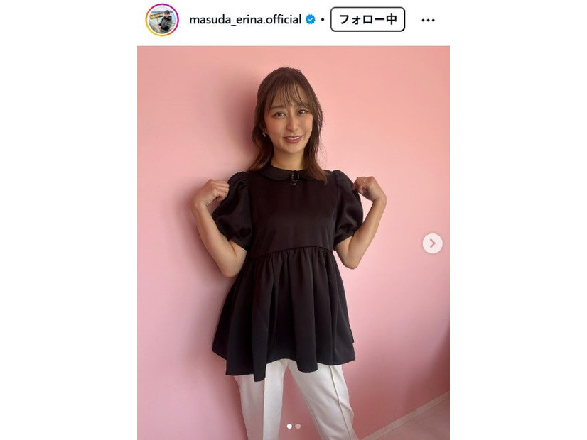 枡田絵理奈アナウンサーInstagramより