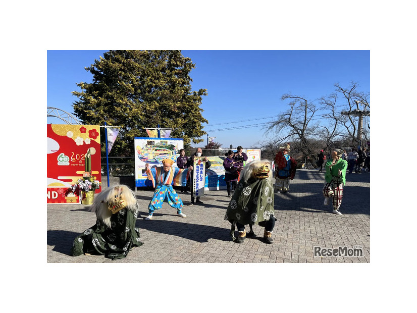 獅子舞披露（過去のようす）