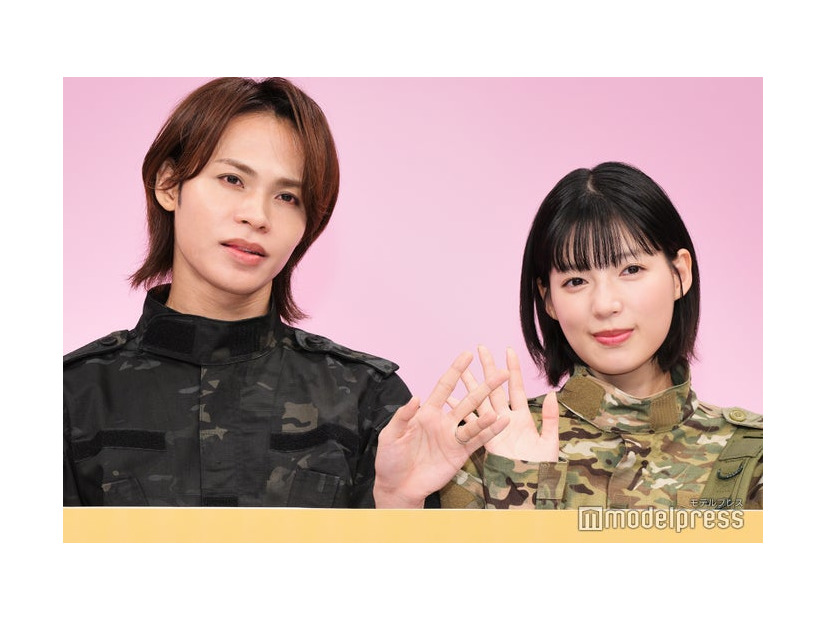 「聖ラブサバイバーズ」記者会見に出席した上田竜也、石井杏奈（C）モデルプレス