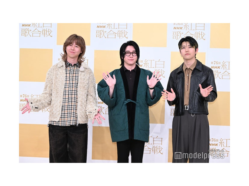 （左から）藤澤涼架、大森元貴、若井滉斗／Mrs. GREEN APPLE（C）モデルプレス