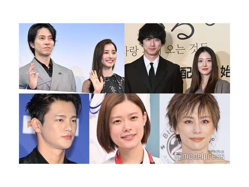 （上段左から）山下智久、新木優子、坂口健太郎、イ・セヨン（下段左から）ソ・イングク、杉咲花、米倉涼子（C）モデルプレス