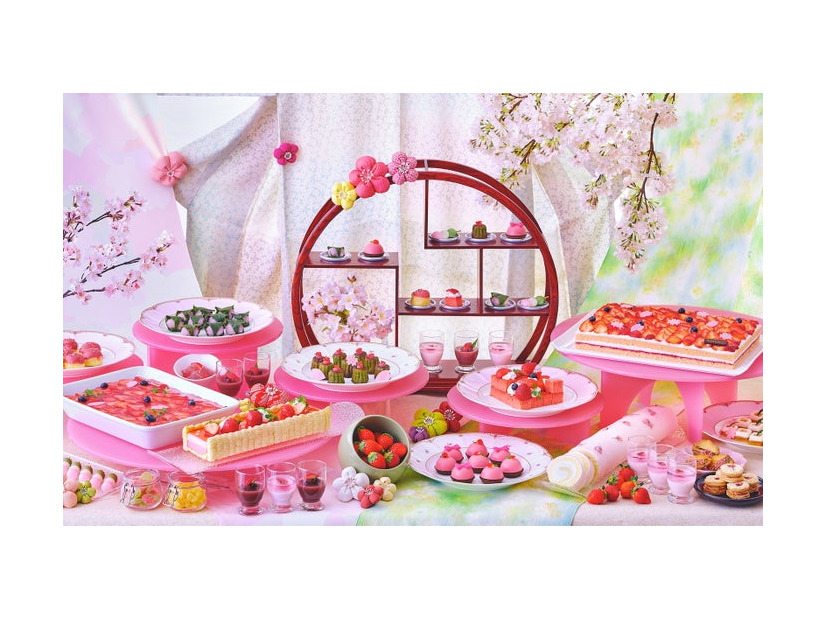 スイーツブッフェ「いちごとさくら」／提供画像