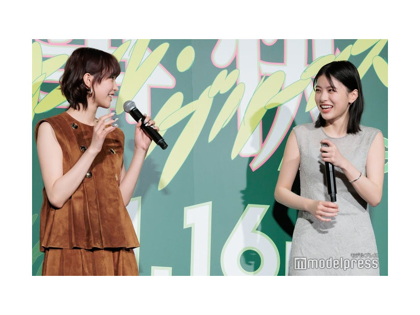 完成披露上映会に出席した南沙良＆出口夏希（C）モデルプレス