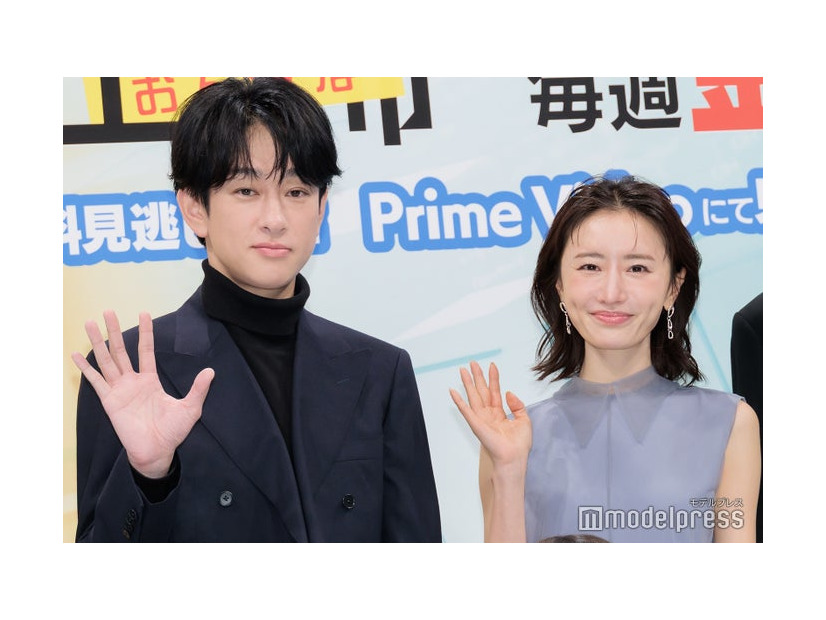 「元科捜研の主婦（おんな）」記者会見に登壇した横山裕、松本まりか（C）モデルプレス