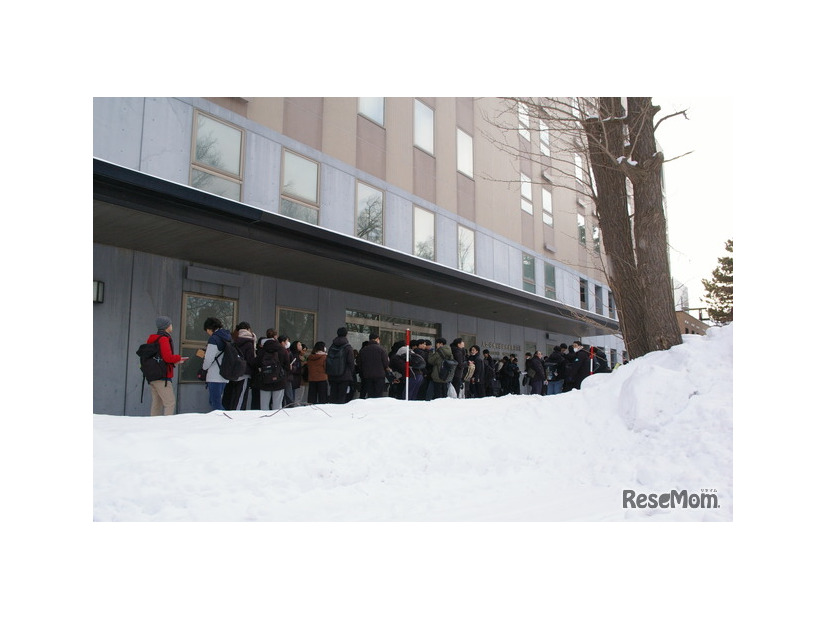北海道大学試験場（札幌キャンパス）2026年1月17日 共通テスト1日目のようす