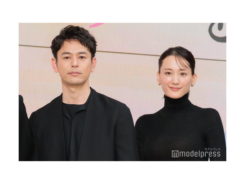 映画『人はなぜラブレターを書くのか』完成報告会に出席した妻夫木聡、綾瀬はるか、當真あみ、細田佳央太（C）モデルプレス