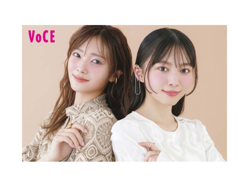 櫻坂46田村保乃＆森田ひかる、透明感たっぷりの春待ちメイクを披露！“大人かわいい”魅力が全開