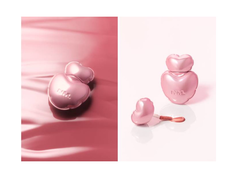 NAMING.、ツヤと立体感を宿すメタリックピンクの新作ハートグロスが日本限定登場