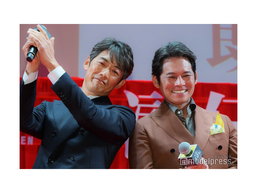 連続ドラマ「北方謙三 水滸伝」 ジャパンプレミアに出席した反町隆史、織田裕二（C）モデルプレス