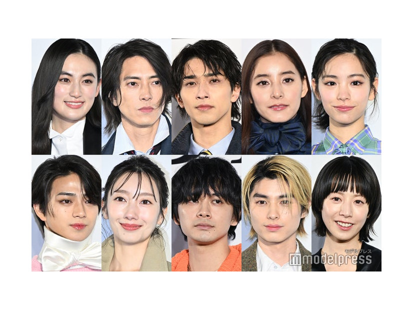 （上段左上から時計回り）八木莉可子、山下智久、横浜流星、新木優子、當真あみ、夏帆、本田響矢、北村匠海、波瑠、岩瀬洋志（C）モデルプレス