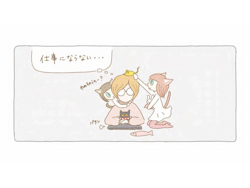 仕事にならない日もある。猫たちと過ごす冬のおうち時間【夜が明けるとき猫がそばにいれば #19】