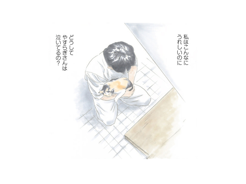 「また会いたいなあ」嵐の夜、寒さで震えていた猫。ミケちゃんを救ってくれたのは？【ミケちゃんとやすらぎさん #７】