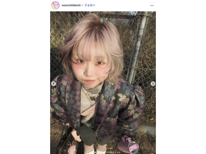 ショートヘアのののち／ののちInstagramより