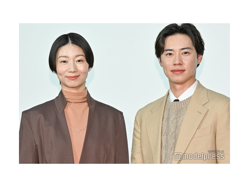 虎に翼スピンオフ「山田轟法律事務所」合同取材会に出席した土居志央梨、戸塚純貴（C）モデルプレス