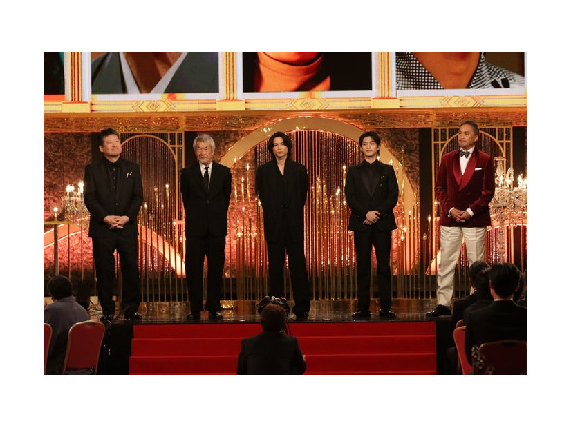 佐藤二朗、田中泯、松村北斗、横浜流星、渡辺謙（C）日本アカデミー協会