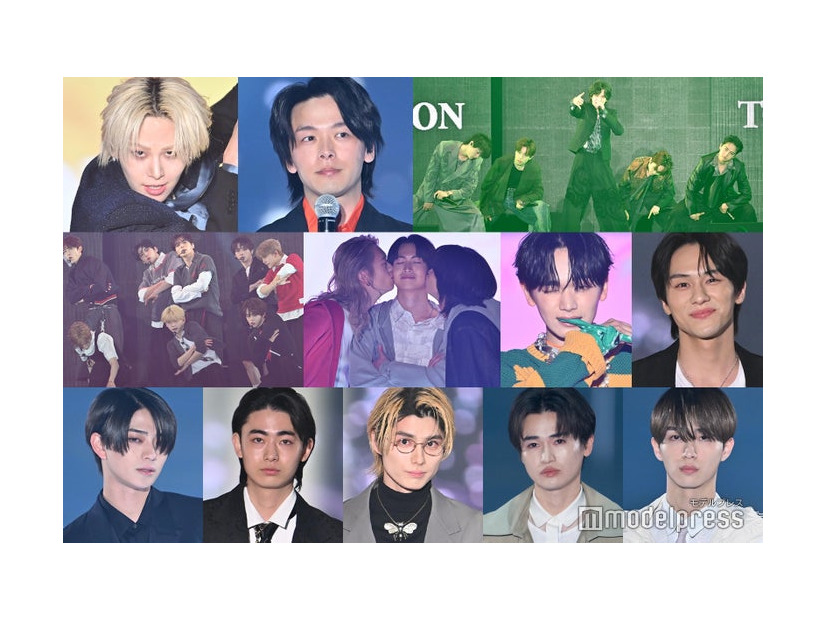 （上段）川尻蓮。中村倫也、STARGLOW（中段）ALPHA DRIVE ONE、もーりー、綱啓永、しゅーと、宮世琉弥、山下幸輝（下段）岩瀬洋志、豊田裕大、本田響矢、西垣匠、野村康太（C）モデルプレス