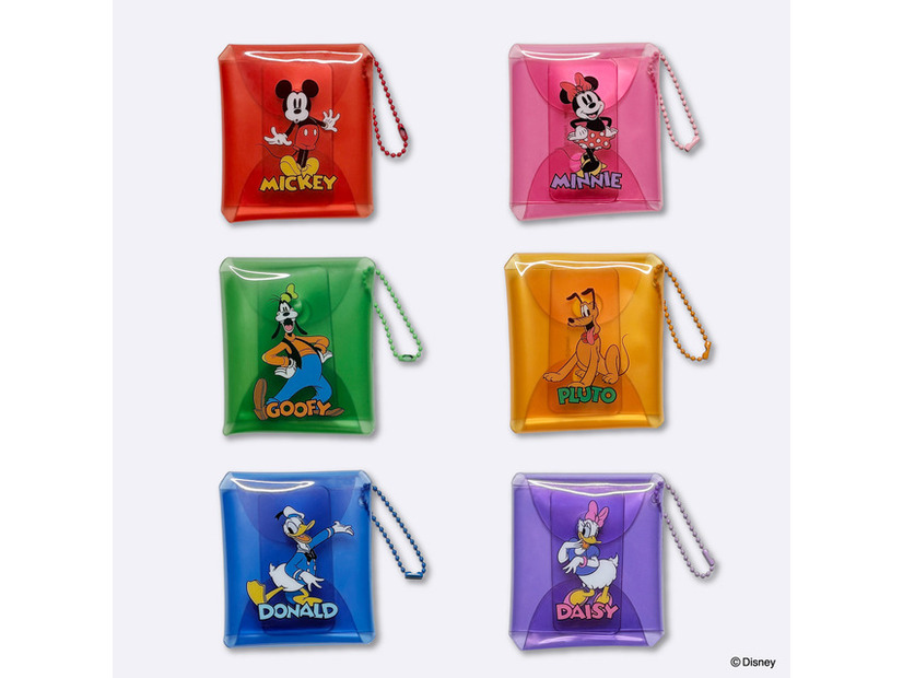 ミッキー＆フレンズ クリアポーチ　各110円（税込）