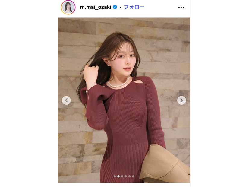 尾崎真衣Instagramより