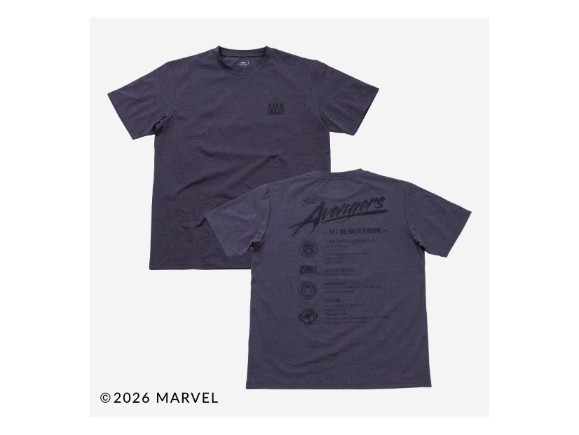 UVカットドライグラフィックTシャツ　アベンジャーズ