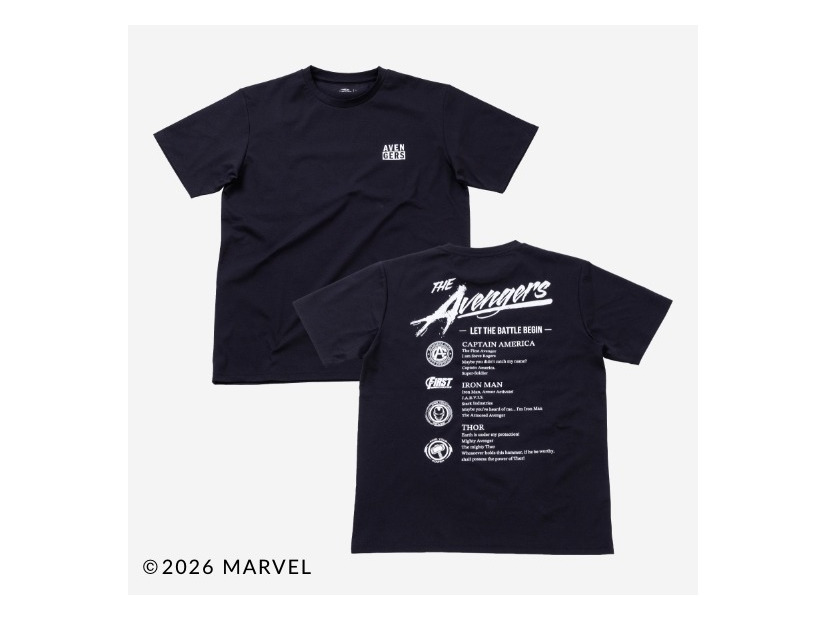 UVカットドライグラフィックTシャツ　アベンジャーズ