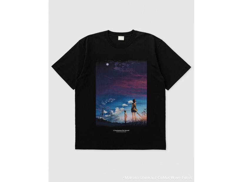 『秒速5センチメートル』×  FCW コスモナウトT　■価格：¥9,900（税込) ■サイズ：M / L / XL / XXL