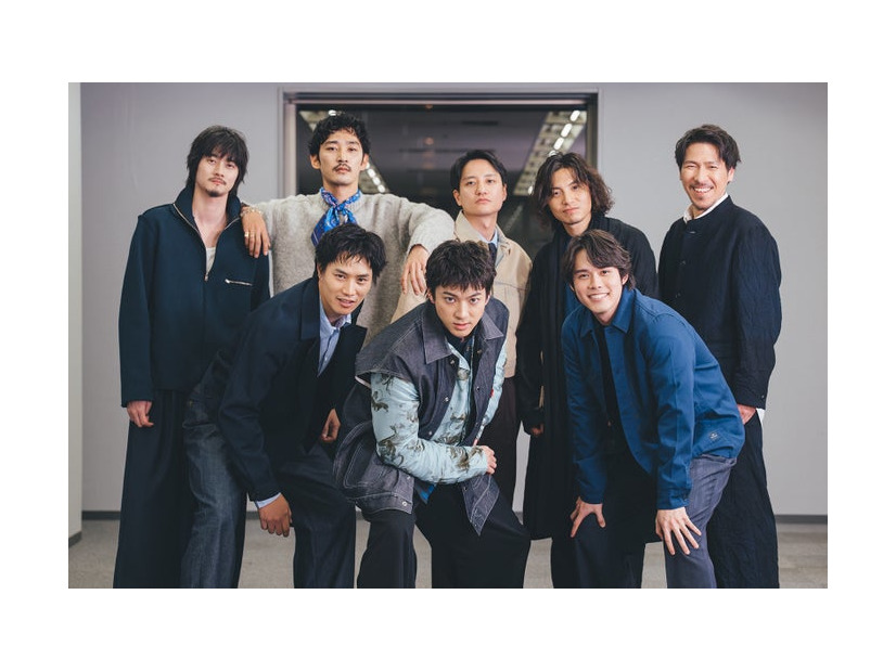 （後列左から）栁俊太郎、上杉柊平、藤原季節、宮崎秋人、岩永ひひお（前列左から）鈴木伸之、山田裕貴、細田佳央太（C）THE SEVEN／撮影：ENO