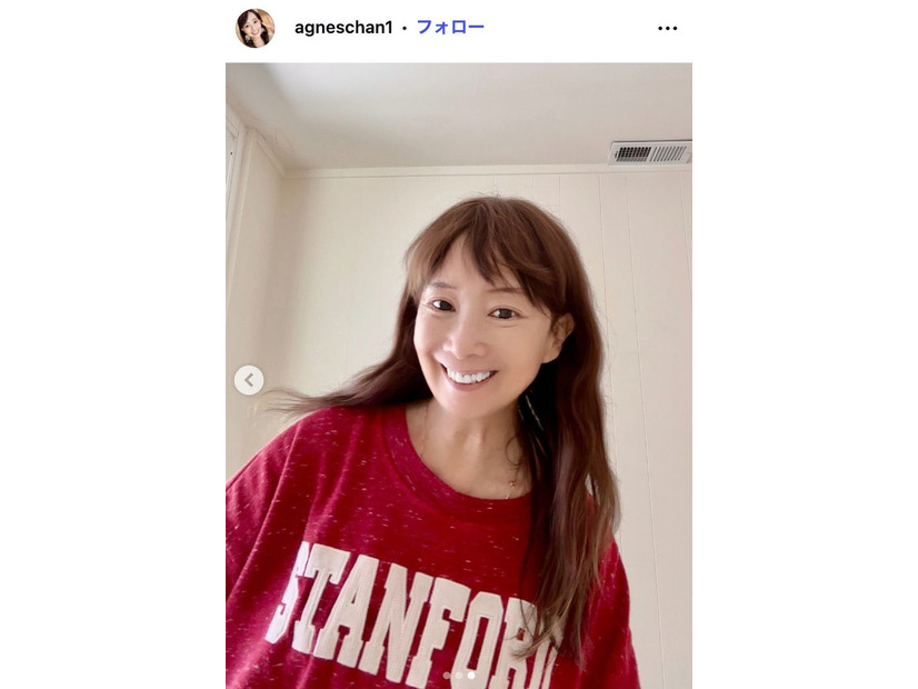 アグネス・チャンInstagramより