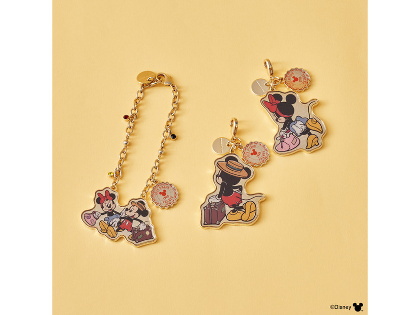 バッグチャーム＆ファスナーチャーム　Samantha Thavasa ／DISNEY DREAM TRAVELコレクション「ミッキー＆ミニー」