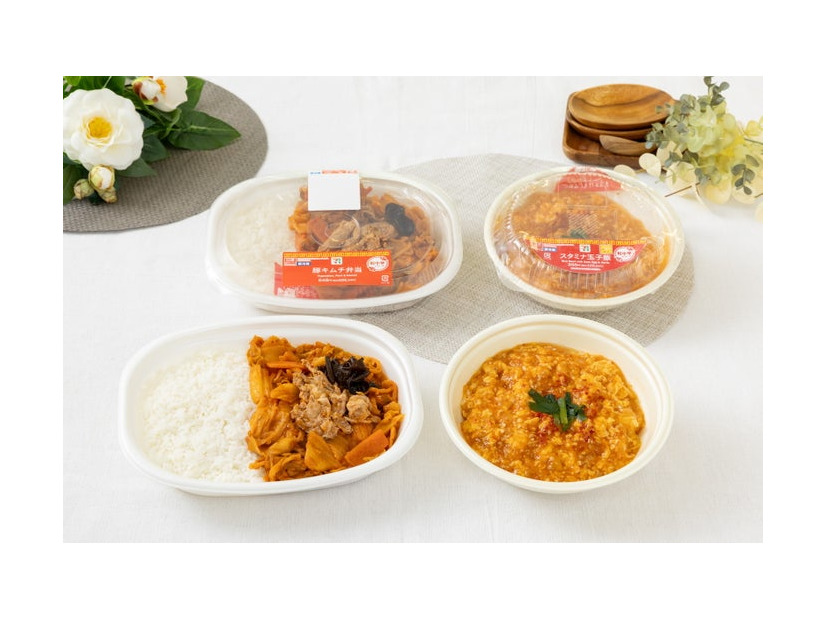 スタミナ玉子飯, 豚キムチ弁当（提供画像）