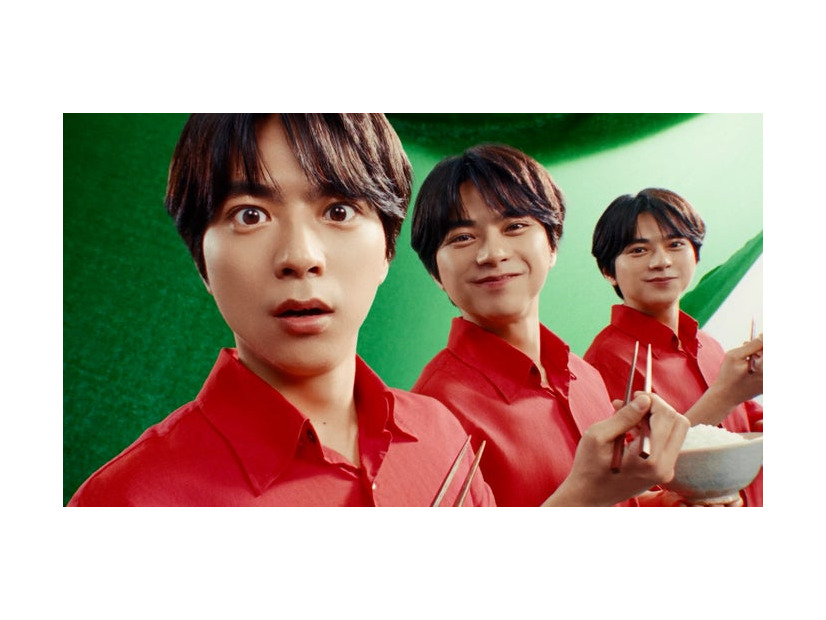 佐藤勝利／TVCM「サトウの新定番ばんばん新登場」篇（提供写真）