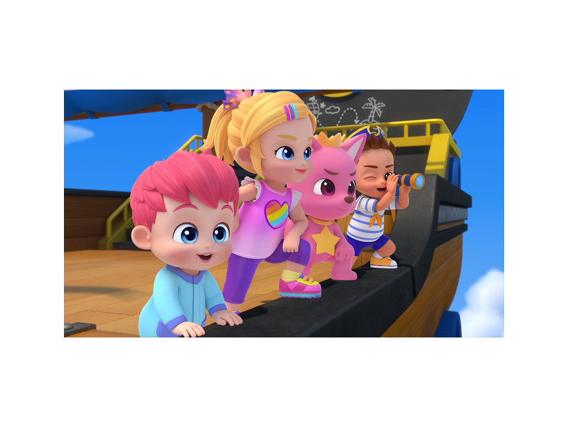 『ベべフィン・ザ・ムービー：うたとまほうのピンキッツワールド』ムビチケ©The Pinkfong Company All Rights Reserved.