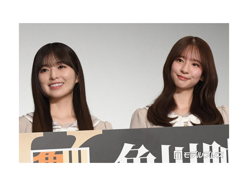 映画「時をかける少女 4Kデジタル修復版」の先行上映会＆スペシャルイベントに出席した小川彩、菅原咲月（C）モデルプレス