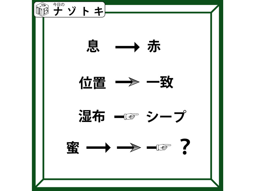 クイズです！「息が赤に、位置が一致に変化」それぞれの矢印の法則から、隠れた言葉を見つけましょう【難易度LV.３・中辛】