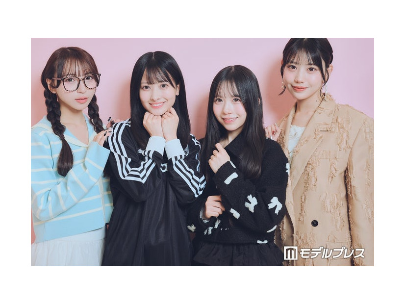 モデルプレスのインタビューに応じた（左から）塩川莉世、庄司なぎさ、栗田なつか、白石まゆみ（C）モデルプレス